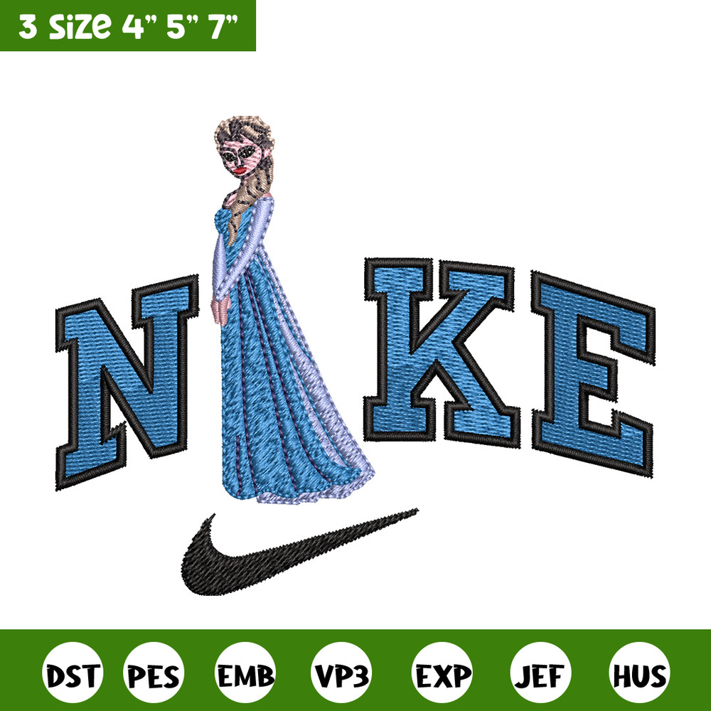 Elsa x nike Embroidery Design, Dinsey Embroidery, Brand Embroidery, Embroidery File, Logo shirt, Digital download.jpg