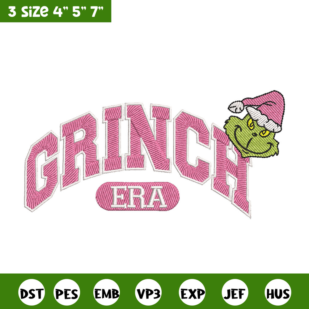 Grinch era embroidery design, Grinch embroidery, Chrismas design, Embroidery shirt, Embroidery file, Digital download.jpg