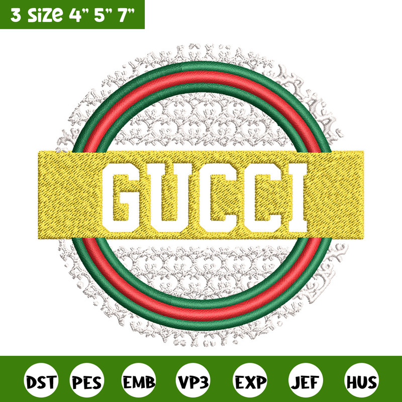 Gucci logo Embroidery Design, Gucci Embroidery, Brand Embroidery, Logo shirt, Embroidery File, Digital download.jpg