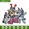 Happy birthday bluey Embroidery, Bluey Embroidery, Embroidery File, cartoon shirt, cartoon design, Digital download..jpg