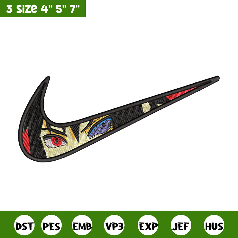Itachi Uchiha nike embroidery design, Naruto embroidery, Nike design, Logo shirt, anime shirt, digital download.jpg