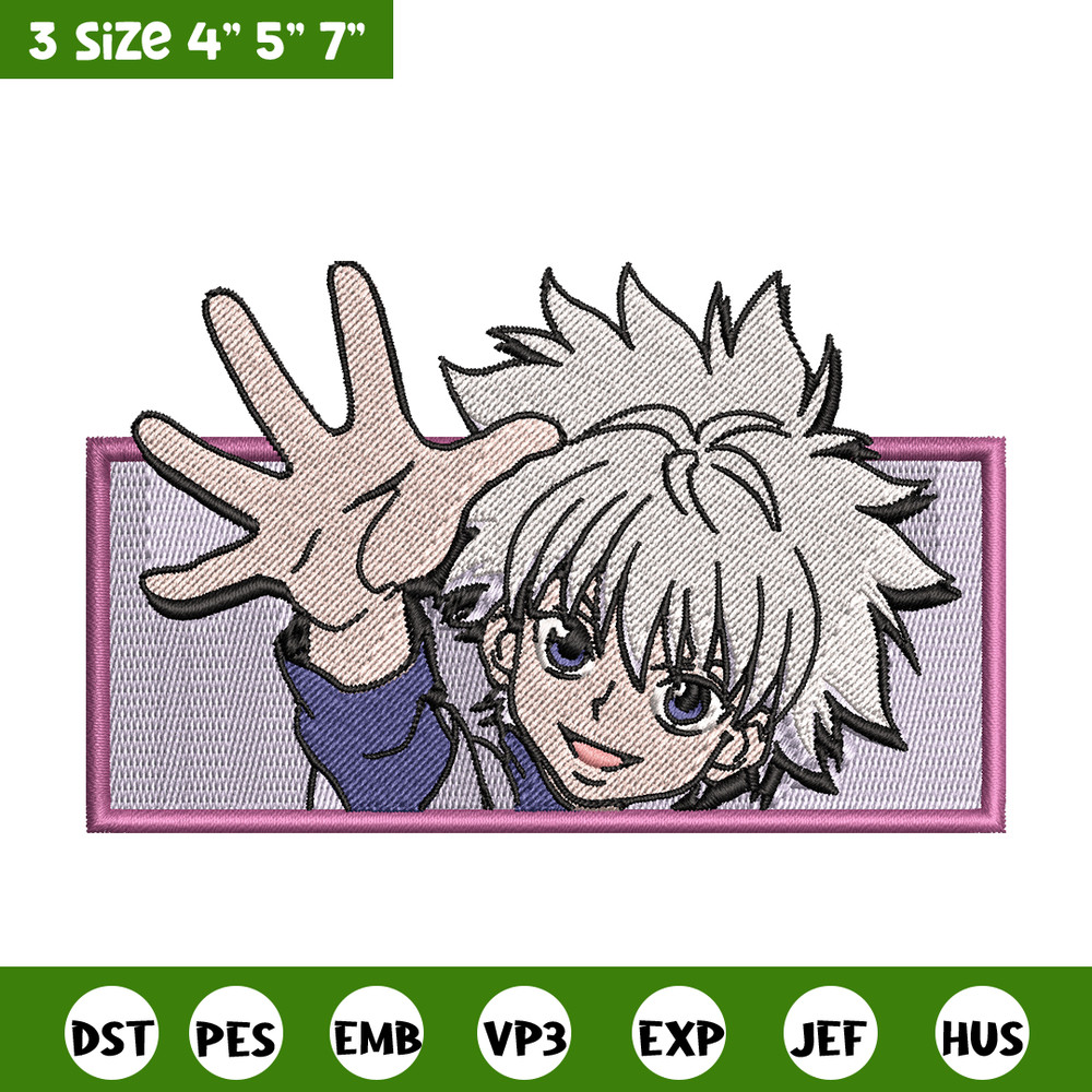 Killua nike embroidery design, Hunter x hunter embroidery, nike design, Logo shirt, anime shirt, digital download.jpg