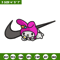 Kuromi Nike embroidery design, Hello kitty embroidery, Nike design, cartoon design, cartoon shirt, Digital download.jpg