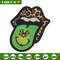 Leopard Lips Grinch Tongue Embroidery design, Grinch Embroidery, Grinch design, Embroidery file, Instant download..jpg