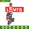 Levi's Mario Embroidery design, Levi's Mario Embroidery, cartoon design, Embroidery File, Levi's logo, Instant download.jpg