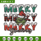 Merry Grinch logo Embroidery design, Grinch Christmas Embroidery, Grinch design, Embroidery File, Digital download..jpg