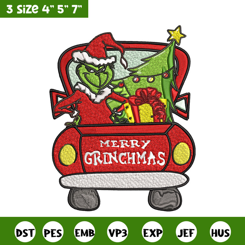 Merry Grinchmas Embroidery design, Merry Grinchmas Embroidery, cartoon design, logo shirt, Digital download..jpg