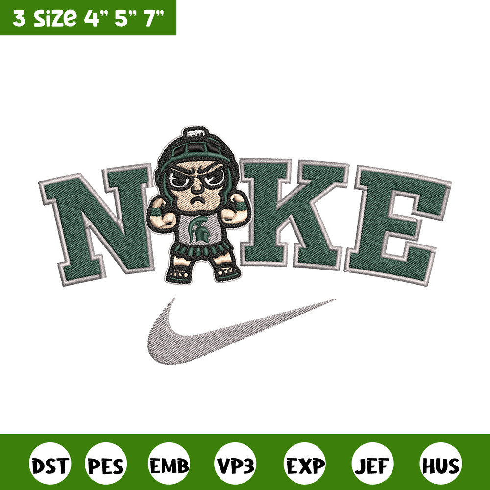 Michigan State embroidery design, NCAA embroidery, Nike design, Embroidery file, Embroidery shirt,Digital download.jpg