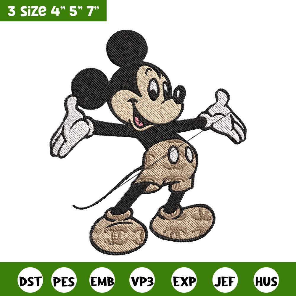 Mickey happy Embroidery Design, Gucci Embroidery, Brand Embroidery, Embroidery File, Logo shirt, Digital download.jpg