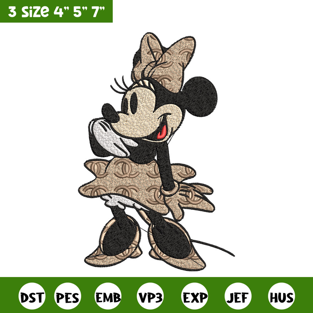 Minnie fun gucci Embroidery Design, Gucci Embroidery, Brand Embroidery, Logo shirt, Embroidery File, Digital download.jpg