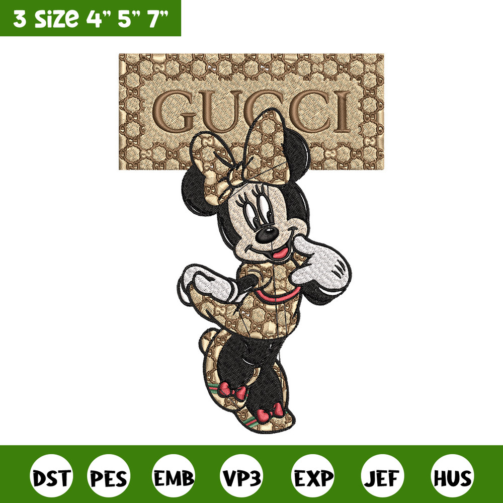 Minnie gucci Embroidery Design, Disney Embroidery, Embroidery File, Brand Embroidery, Logo shirt, Digital download.jpg