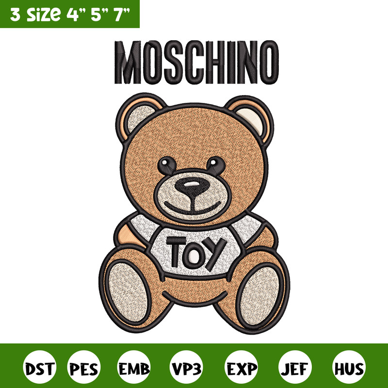 Moschino Kids Teddy logo Embroidery design, Moschino Embroidery, logo design, Embroidery File, Instant download..jpg