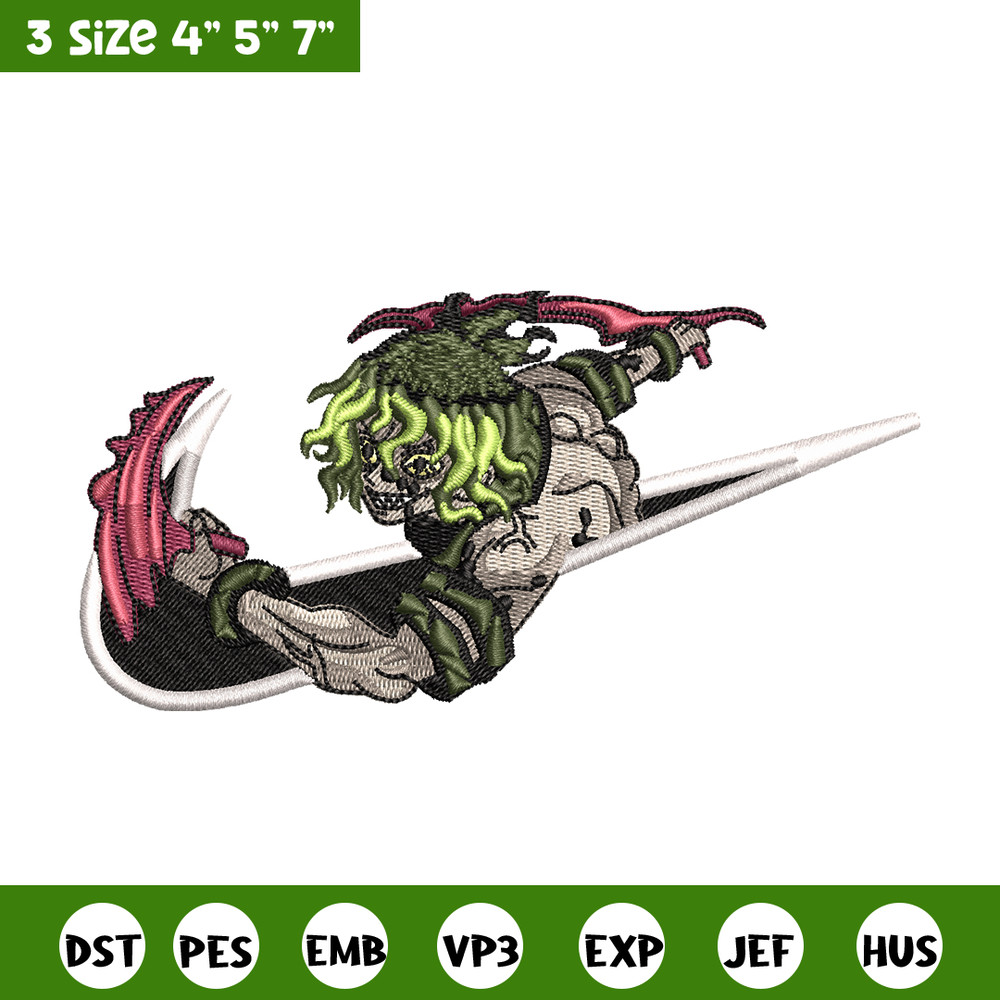 Nike Gyutaro embroidery design, Kimetsu no Yaiba embroidery, nike design, anime shirt, digital download.jpg