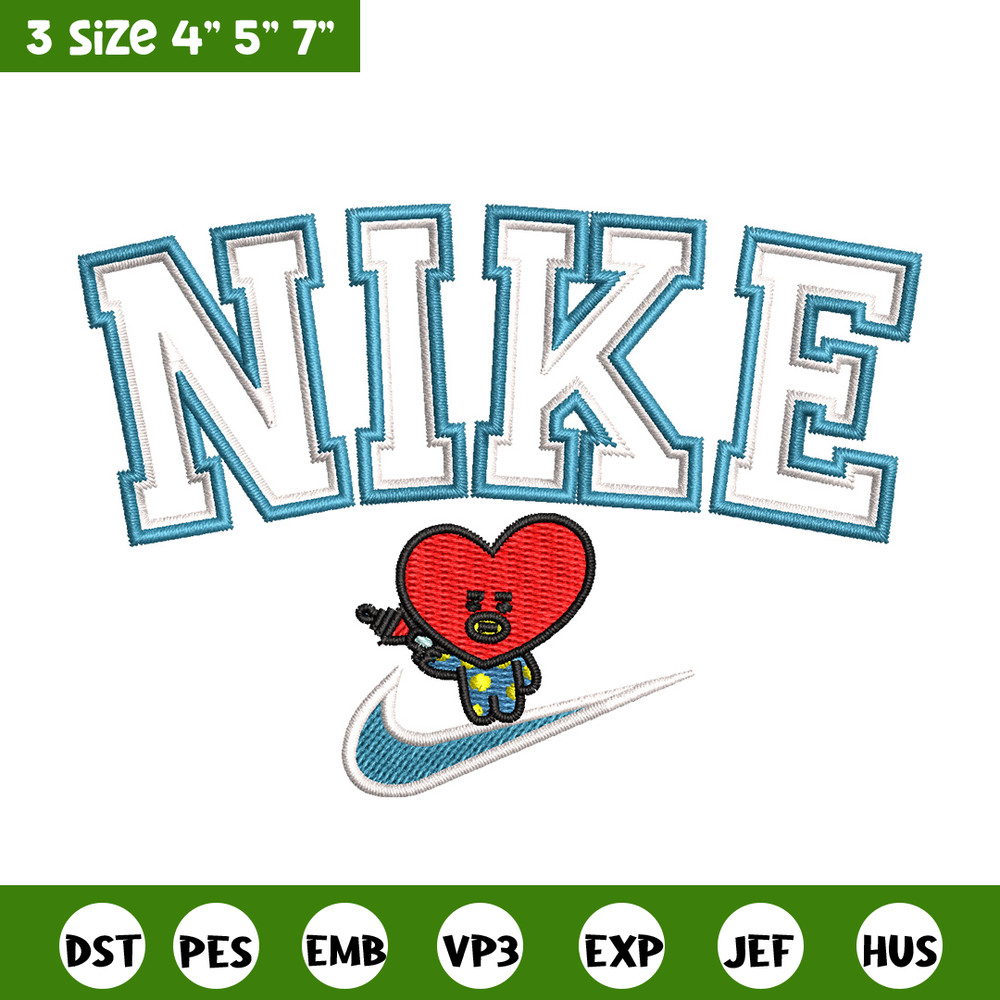 Nike red heart embroidery design, Nike embroidery, Nike design, Embroidery shirt, Embroidery file,Digital download.jpg