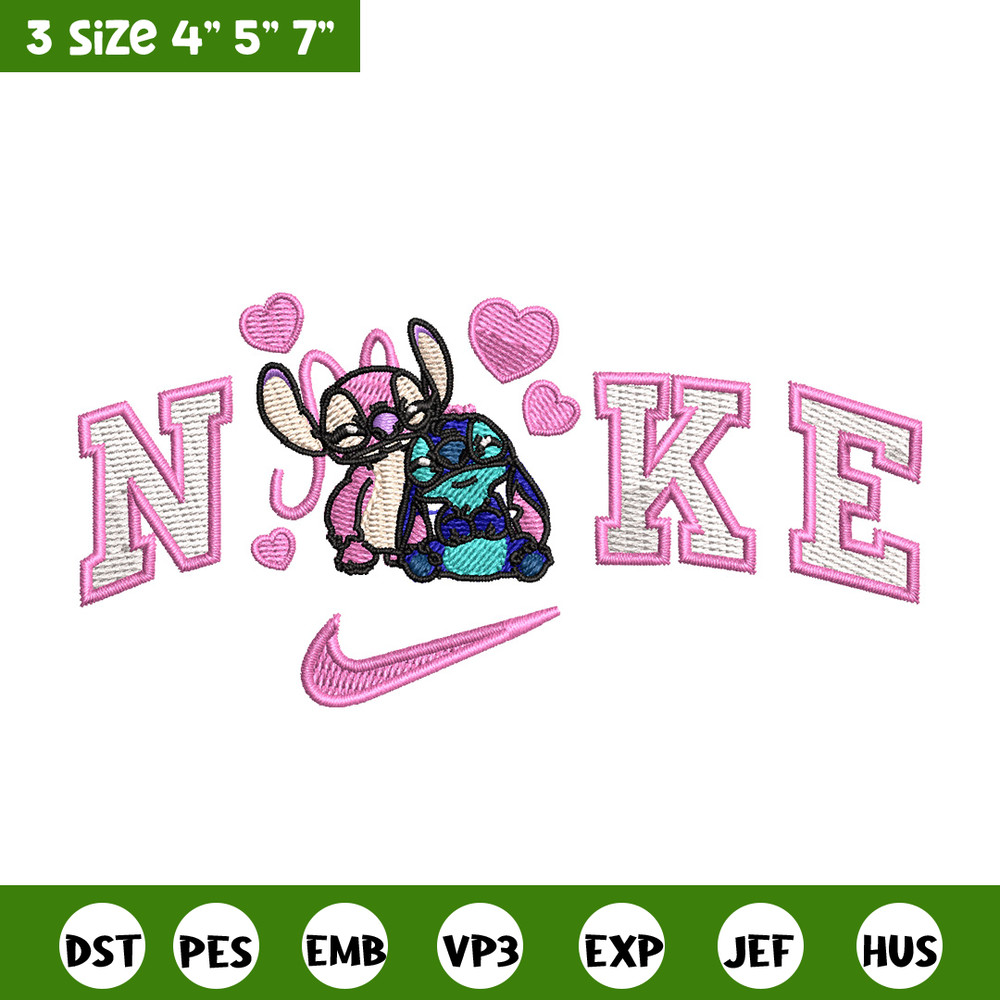 Nike stitch love embroidery design, Stitch embroidery, Nike design, Embroidery file,Embroidery shirt, Digital download.jpg