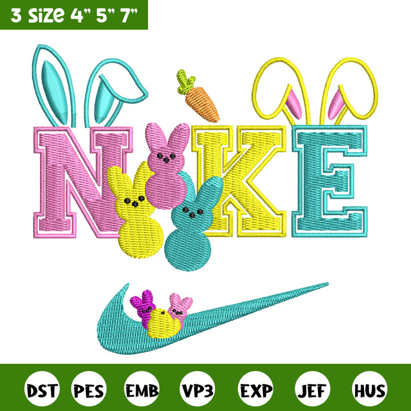 Nike x bunny cute embroidery design, Bunny embroidery, Nike design, Embroidery shirt, Embroidery file, Digital download.jpg