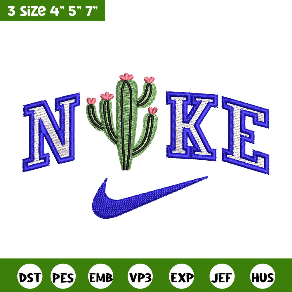 Nike x cactus embroidery design, Cactus embroidery, Nike design,Embroidery shirt, Embroidery file, Digital download.jpg