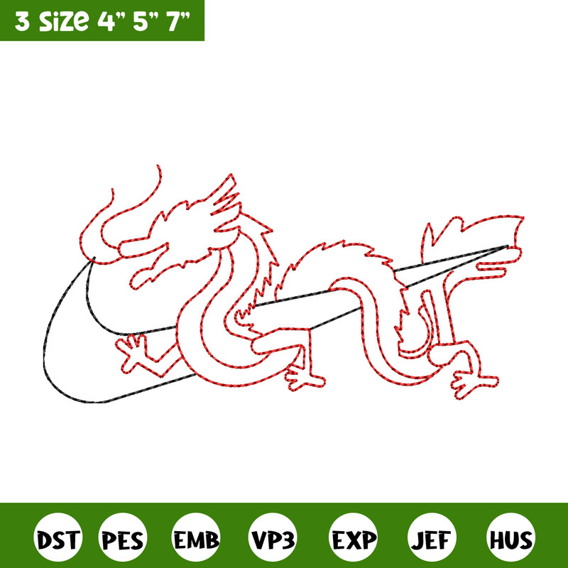 Nike x dragon asian embroidery design, Dragon embroidery, Nike design,Embroidery shirt,Embroidery file, Digital download.jpg