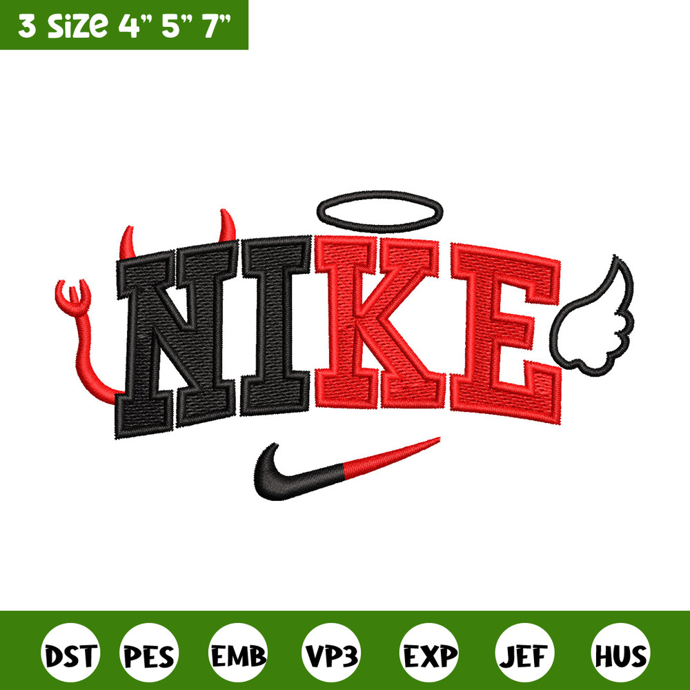 Nike x evil embroidery design, Evil embroidery, Nike design, Embroidery shirt, Embroidery file, Digital download.jpg