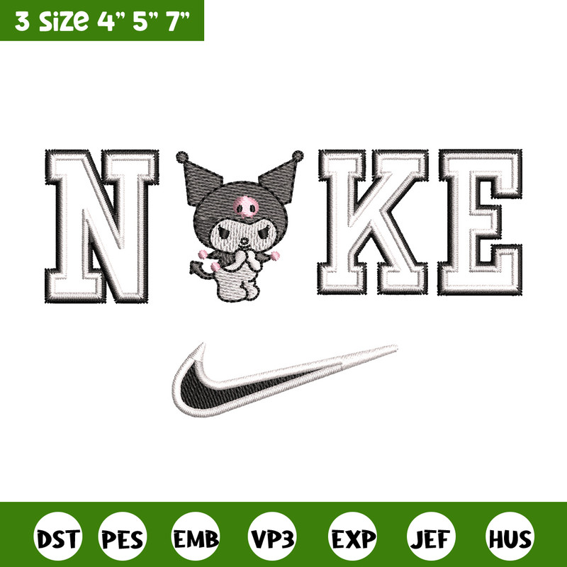 Nike x kuromi embroidery design, Kuromi embroidery, Nike design, Embroidery shirt, Embroidery file,Digital download.jpg