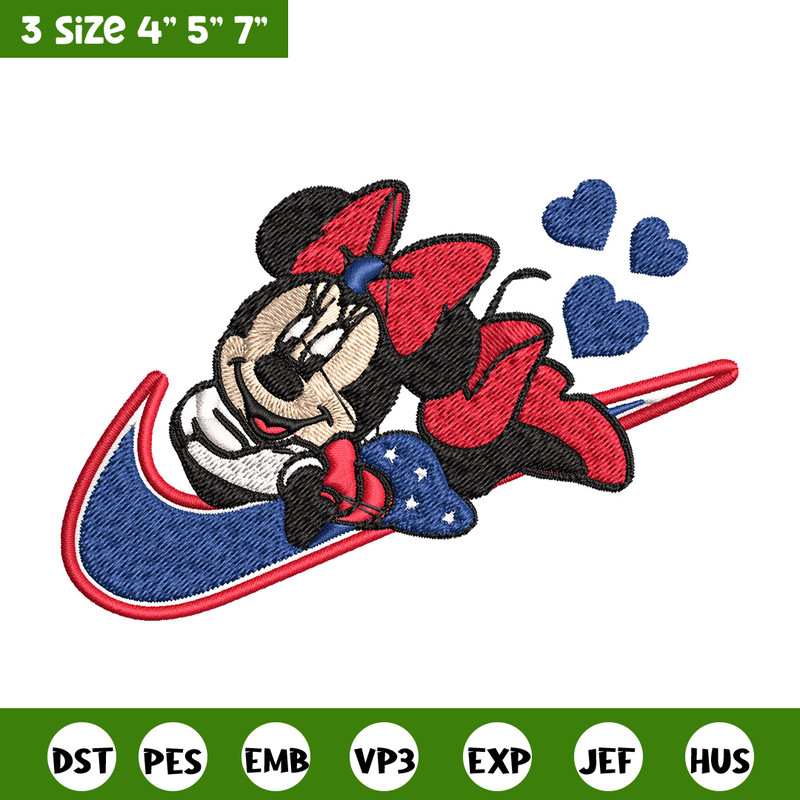 Nike x minnie Embroidery Design, Mickey Embroidery, Nike Embroidery, Embroidery File, Logo shirt, Digital download.jpg