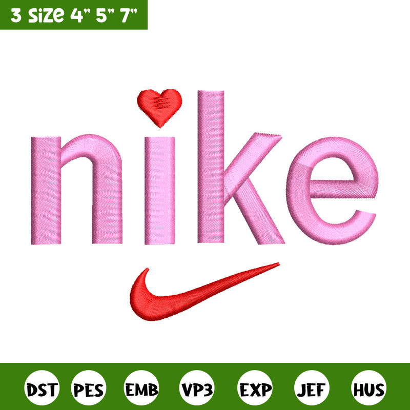 Nike x pink embroidery design, Nike embroidery, Nike design, Embroidery shirt, Embroidery file, Digital download.jpg