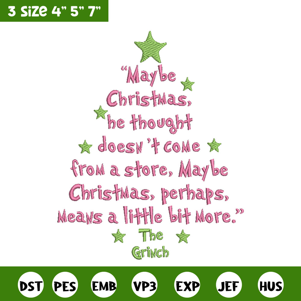 The Grinch embroidery design, Grinch embroidery, Chrismas design, Embroidery shirt,Embroidery file,Digital download.jpg