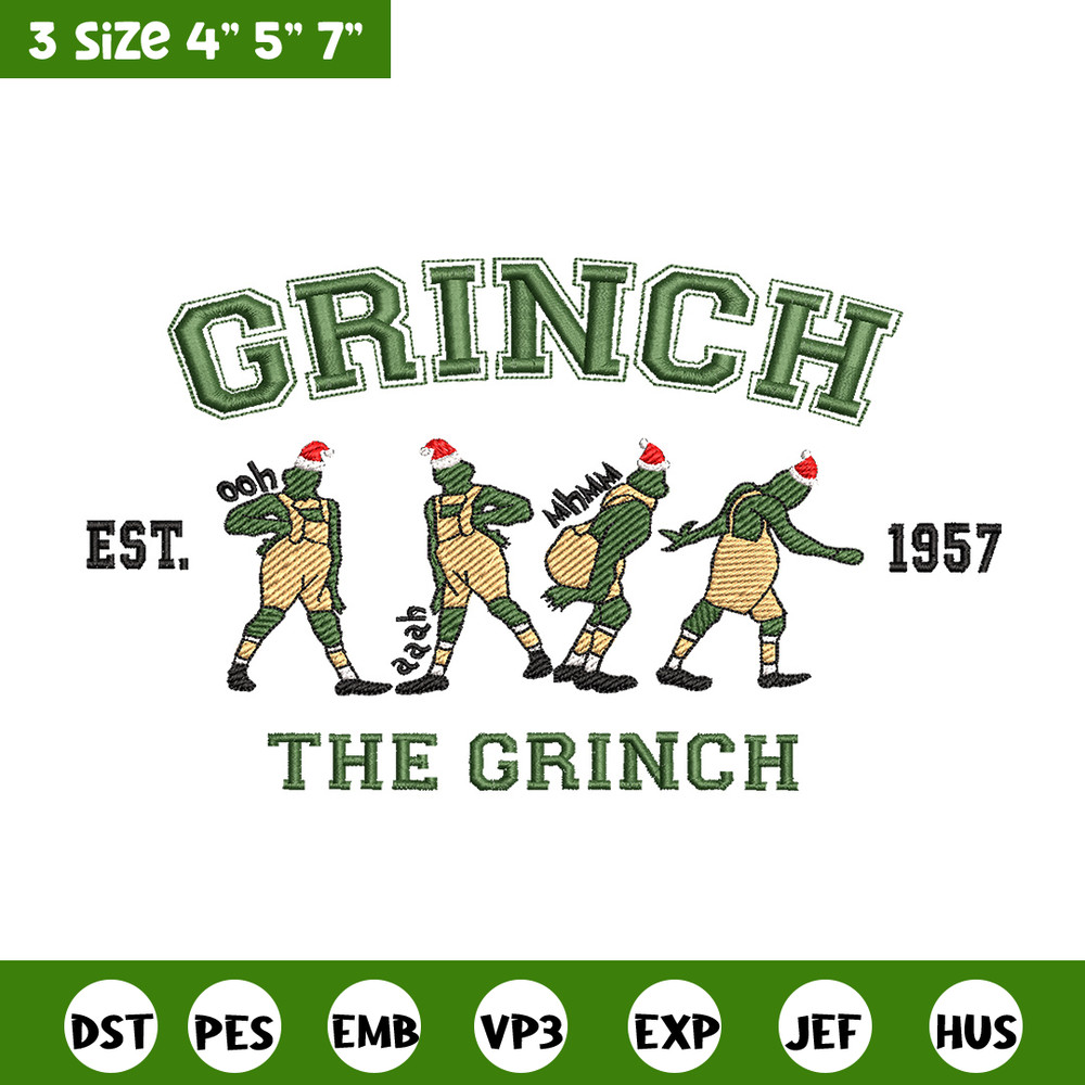 The grinch est embroidery design,Grinch embroidery, Chrismas design, Embroidery shirt, Embroidery file, Digital download.jpg
