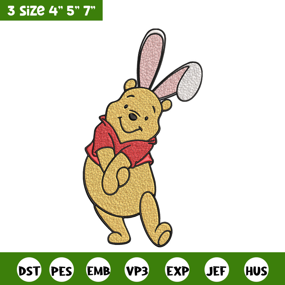 Winnie The Pooh Embroidery design, Winnie The Pooh Embroidery, Embroidery File, cartoon design, Digital download..jpg