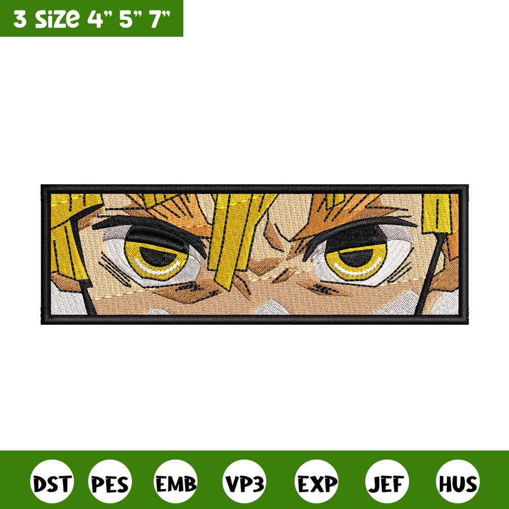 Zenitsu eyes Nike embroidery design, Kimetsu no Yaiba embroidery, Nike design, anime design, Digital download.jpg