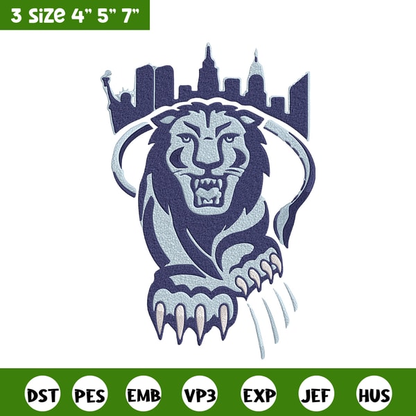 Columbia Lions logo embroidery design, NCAA embroidery, Sport embroidery,Logo sport embroidery, Embroidery design..jpg