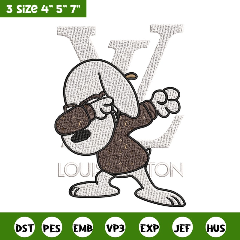 Dog louis vuitton Embroidery Design, LV Embroidery, Brand Embroidery, Embroidery File, Logo shirt, Digital download.jpg