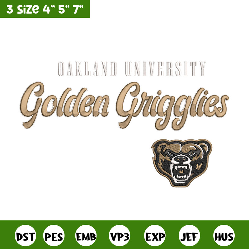 Golden Grizzlies logo embroidery design, Sport embroidery, logo sport embroidery,Embroidery design, NCAA embroidery.jpg