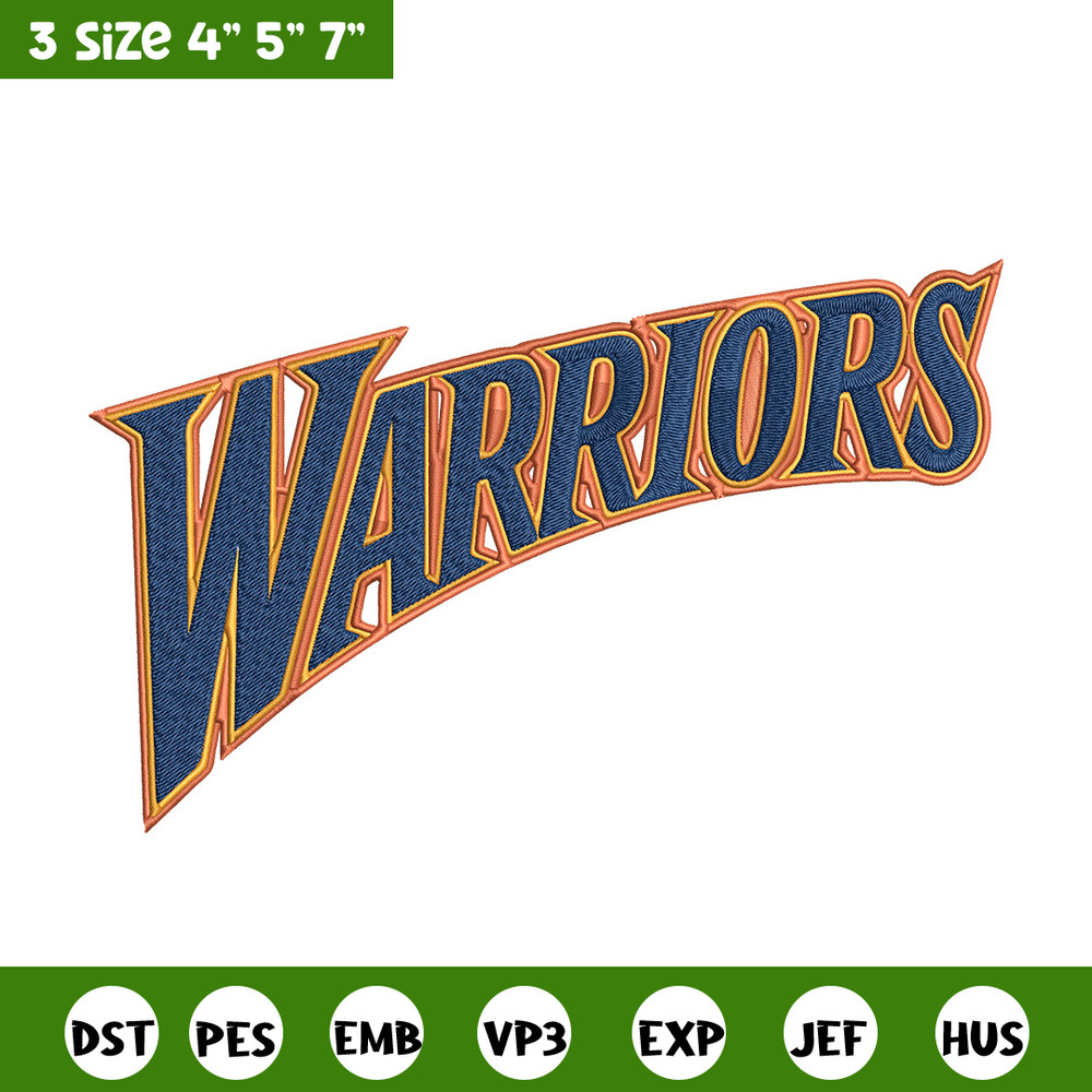 Golden State Warriors logo embroidery design, NBA embroidery, Sport embroidery, Embroidery design,Logo sport embroidery..jpg