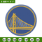 Golden State Warriors logo embroidery design, NBA embroidery,Sport embroidery, Embroidery design,Logo sport embroidery..jpg