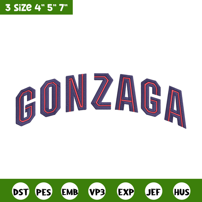 Gonzaga Bulldogs logo embroidery design, NCAA embroidery, Sport embroidery, logo sport embroidery, Embroidery design..jpg