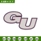 Gonzaga Bulldogs logo embroidery design, NCAA embroidery, Sport embroidery,logo sport embroidery,Embroidery design..jpg
