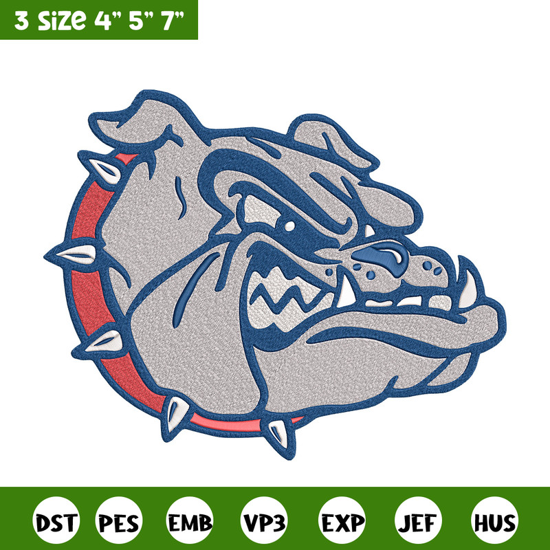 Gonzaga Bulldogs logo embroidery design,NCAA embroidery,Sport embroidery,logo sport embroidery,Embroidery design.jpg