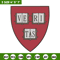 Harvard University logo embroidery design, NCAA embroidery, Sport embroidery,Logo sport embroidery,Embroidery design.jpg