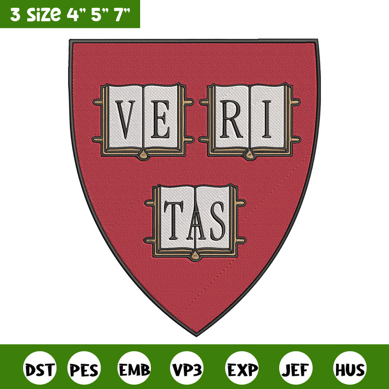 Harvard University logo embroidery design, NCAA embroidery, Sport embroidery,Logo sport embroidery,Embroidery design.jpg