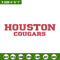 Houston Cougars logo embroidery design, NCAA embroidery, Embroidery design, Logo sport embroidery, Sport embroidery.jpg