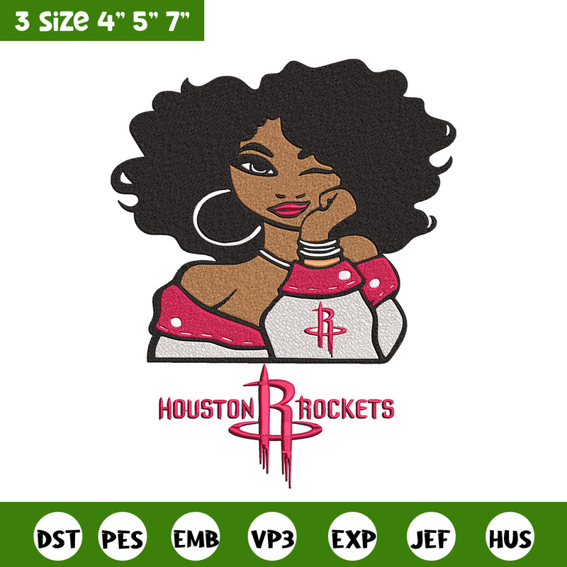 Houston Rockets girl embroidery design, NBA embroidery, Sport embroidery, Embroidery design,Logo sport embroidery..jpg