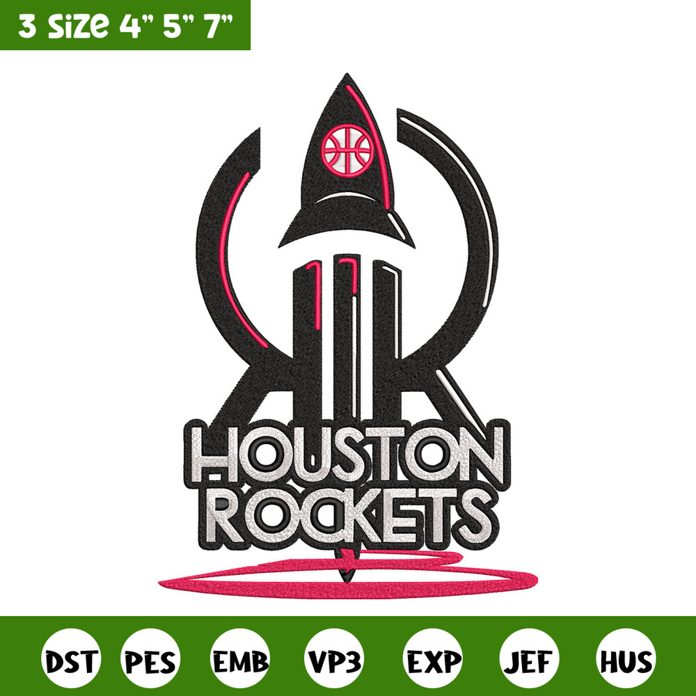 Houston Rockets logo embroidery design, NBA embroidery, Sport embroidery, Embroidery design, Logo sport embroidery.jpg