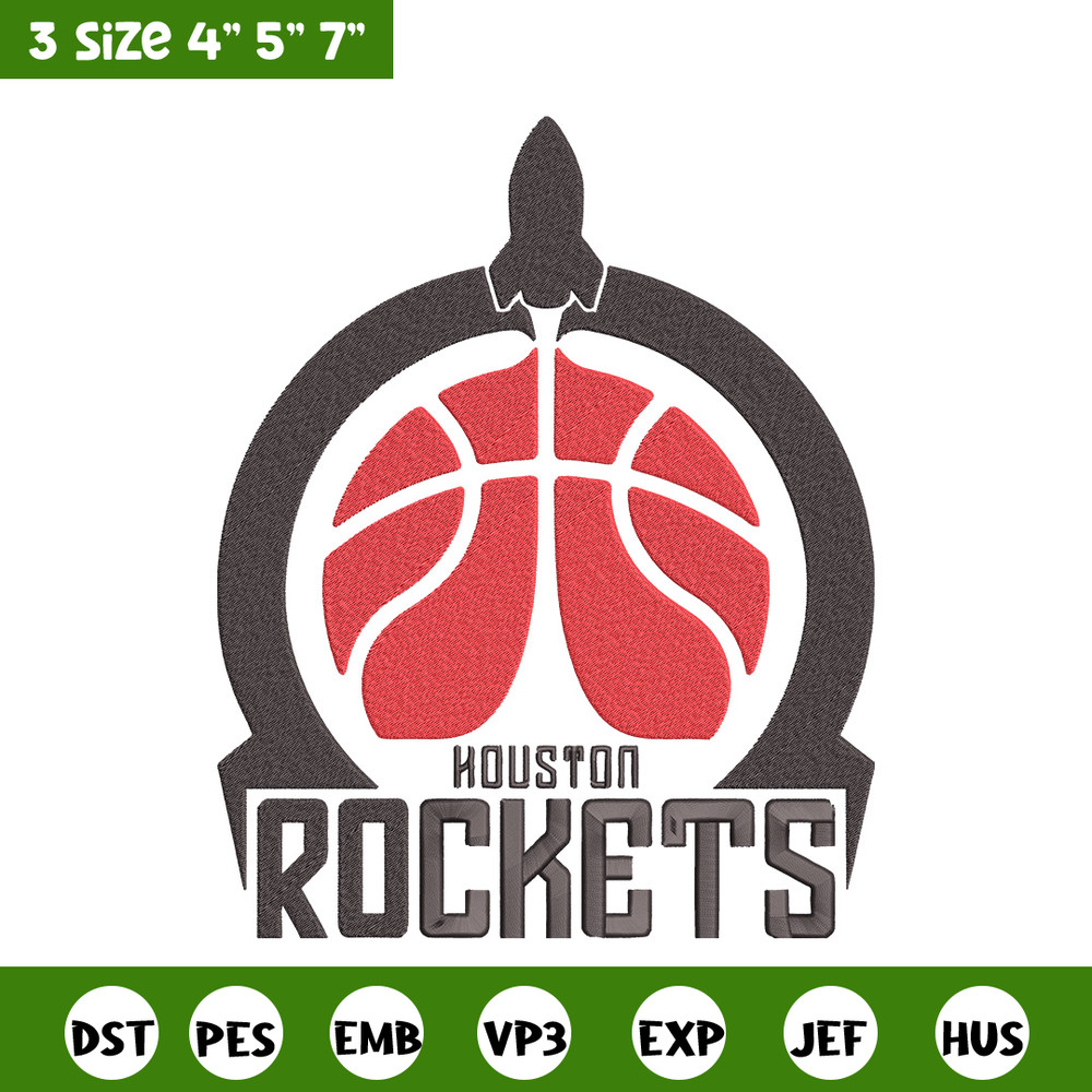 Houston Rockets logo embroidery design, NBA embroidery, Sport embroidery, Embroidery design,Logo sport embroidery..jpg