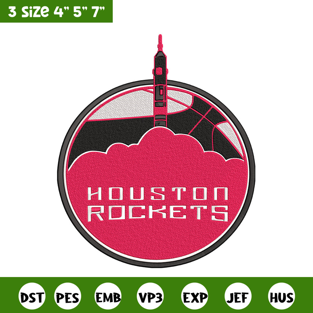 Houston Rockets logo embroidery design, NBA embroidery, Sport embroidery,Embroidery design,Logo sport embroidery..jpg