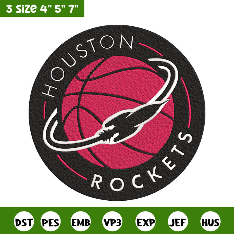 Houston Rockets logo embroidery design, NBA embroidery,Sport embroidery,Embroidery design, Logo sport embroidery..jpg