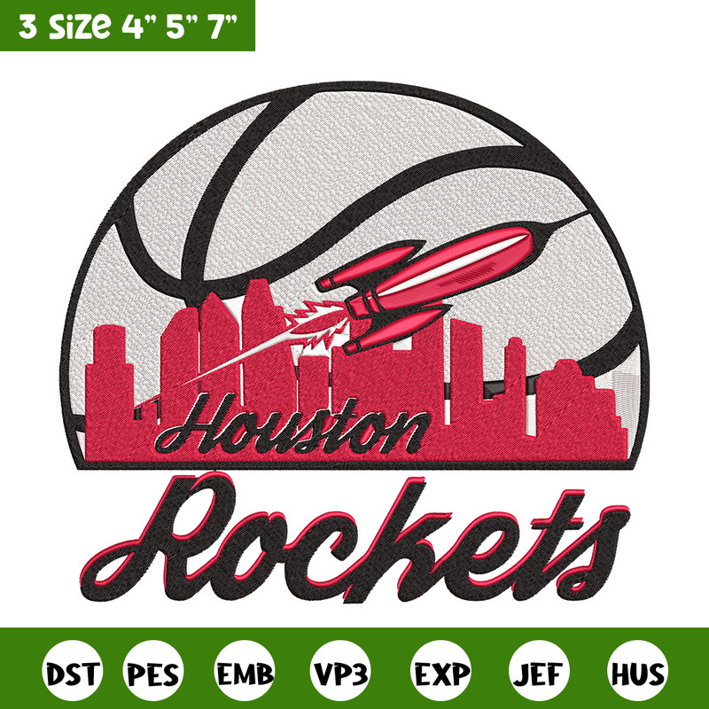 Houston Rockets logo embroidery design,NBA embroidery, Sport embroidery, Embroidery design, Logo sport embroidery..jpg