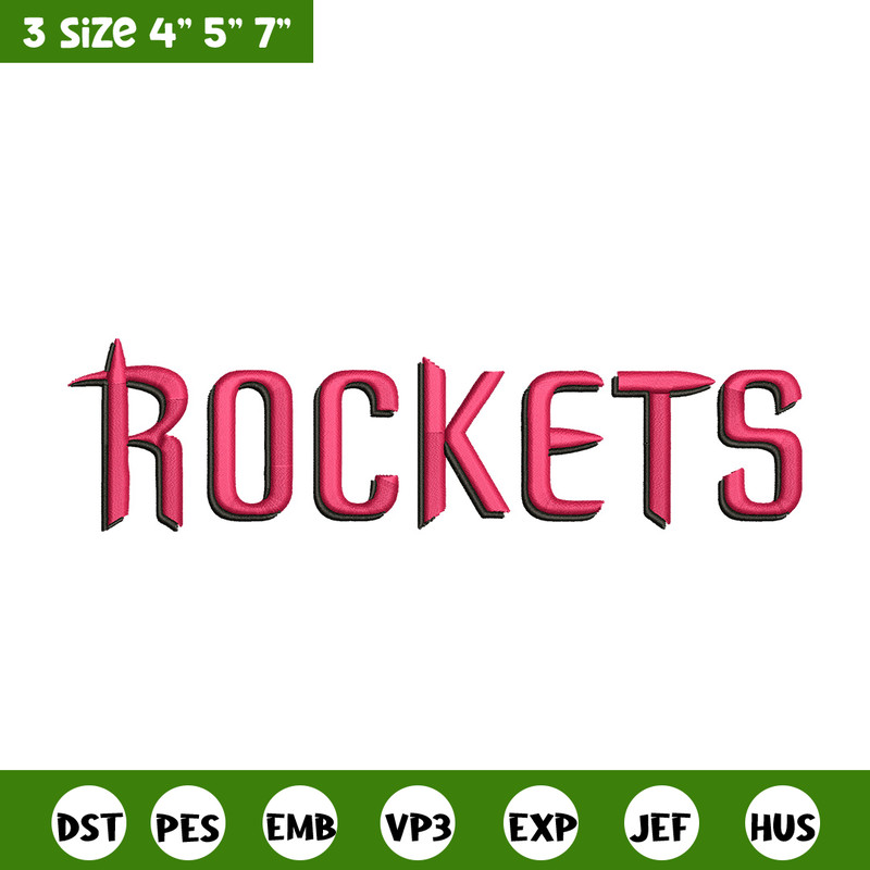 Houston Rockets logo embroidery design,NBA embroidery, Sport embroidery, Embroidery design, Logo sport embroidery.jpg