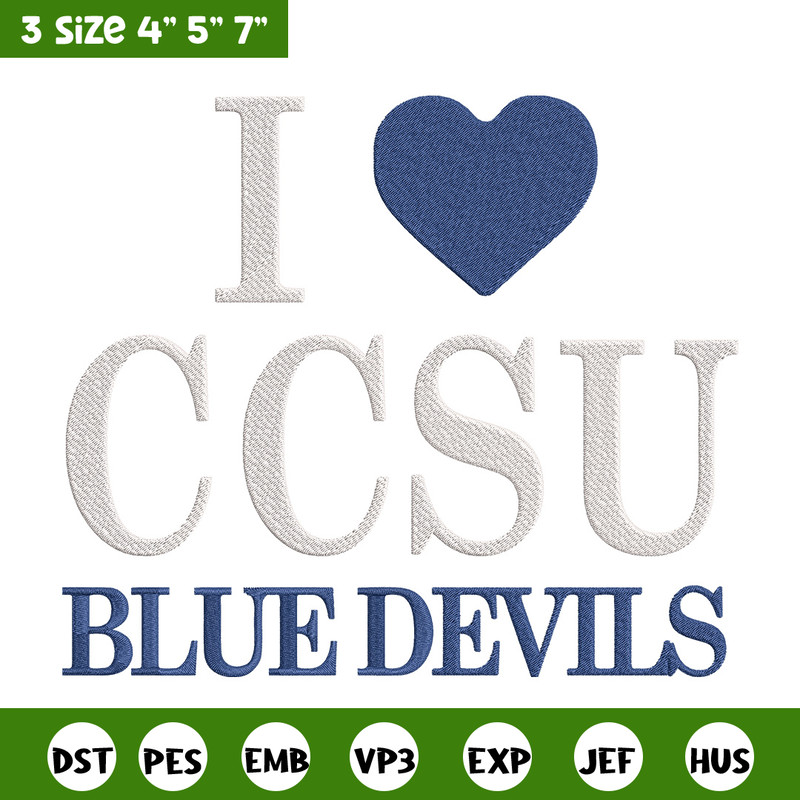 I love Blue Devils embroidery design, NCAA embroidery, Embroidery design, Logo sport embroidery, Sport embroidery.jpg