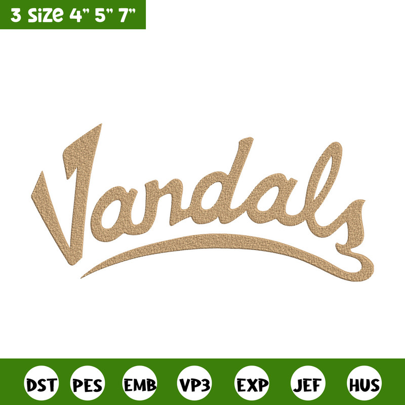 Idaho Vandals logo embroidery design,NCAA embroidery, Sport embroidery,logo sport embroidery,Embroidery design.jpg